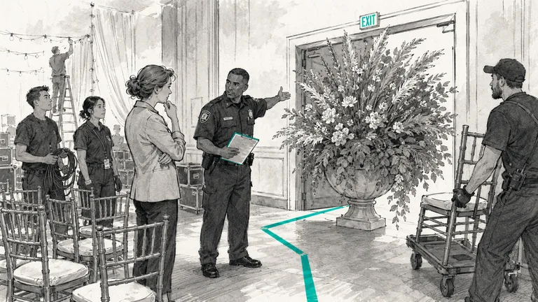 Illustration of a leader translating technical risk into tradeoffs, timing, and impact for an executive audience.